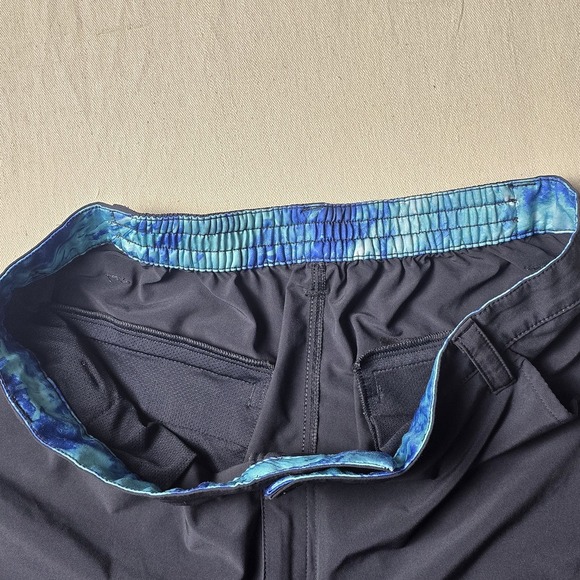 MOSSY OAK Fishing Hydroplex Shorts Men XLARGE Black Polyester Stretch w/ Pockets - Picture 8 of 11